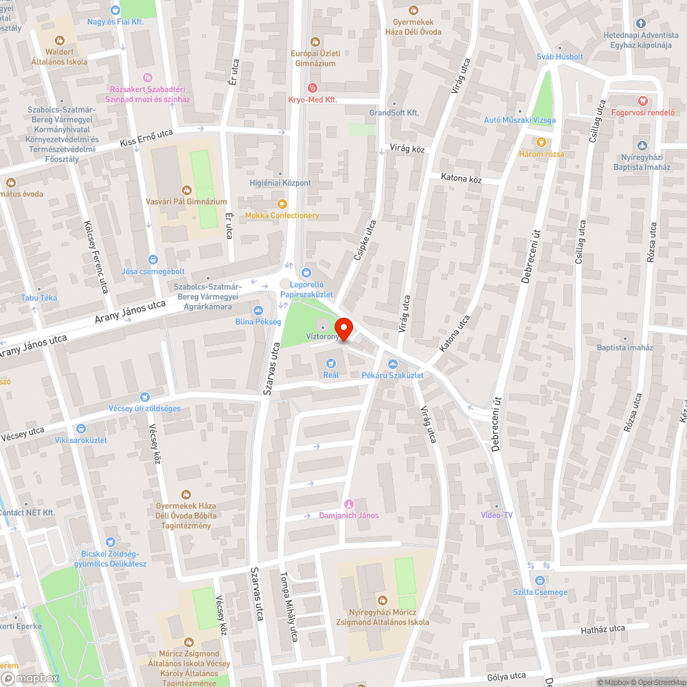 Szemetes parkoló bejelentés helye