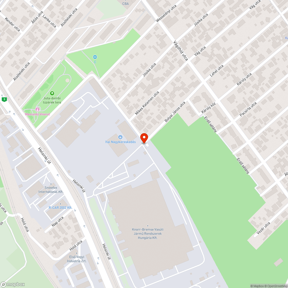 Szemét Soroksár és Pesterzsébet határán bejelentés helye