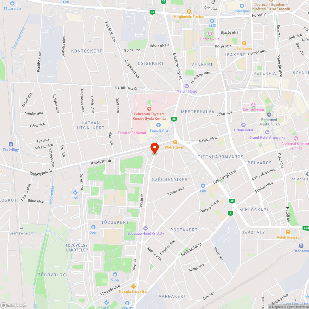 Eldugult csatorna bejelentés helye