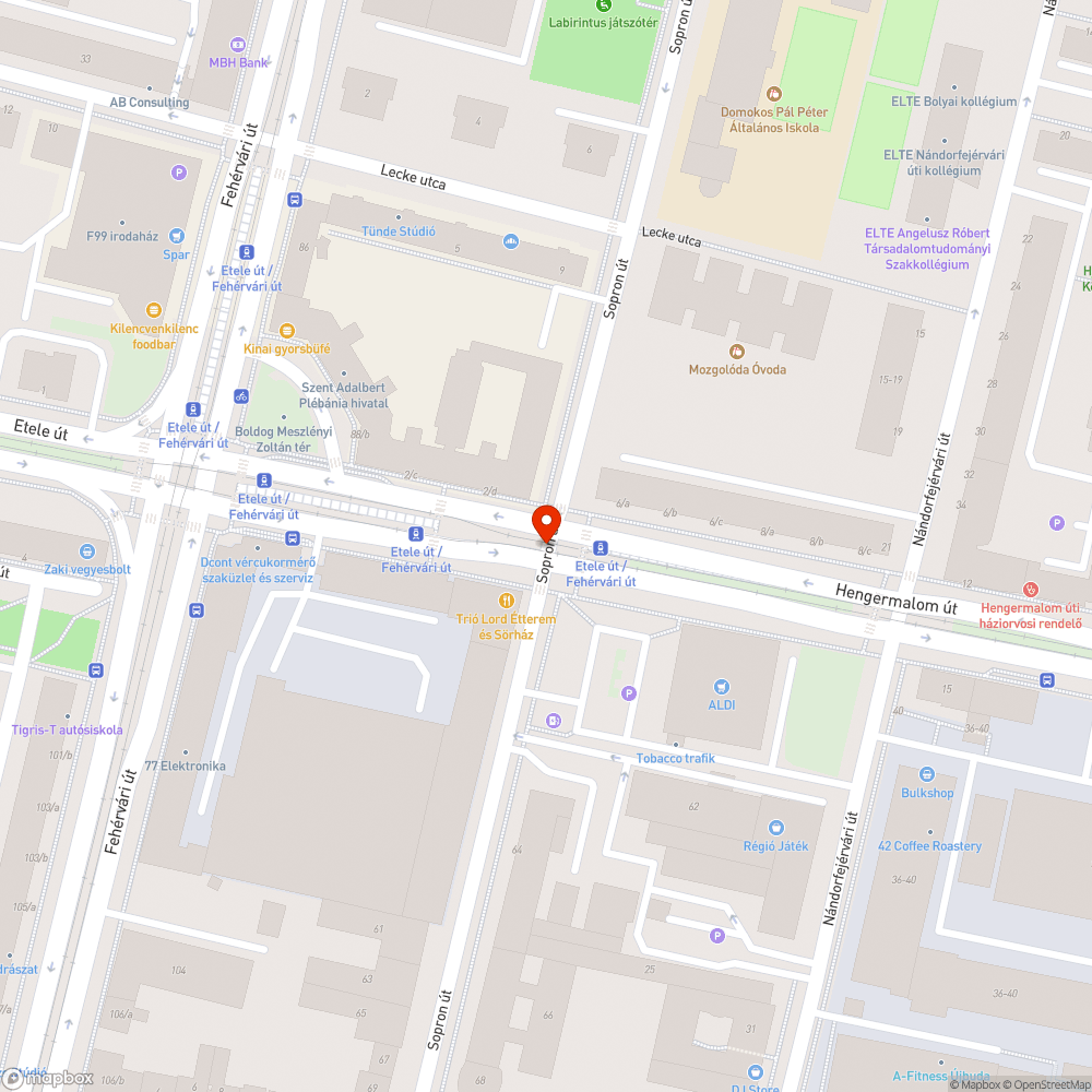 Balesetveszélyes kereszteződés bejelentés helye