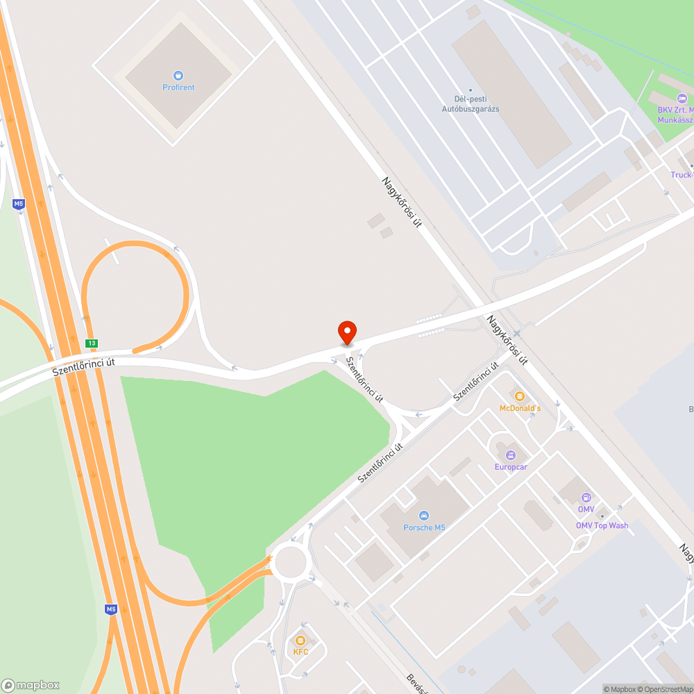 Útárok bejelentés helye