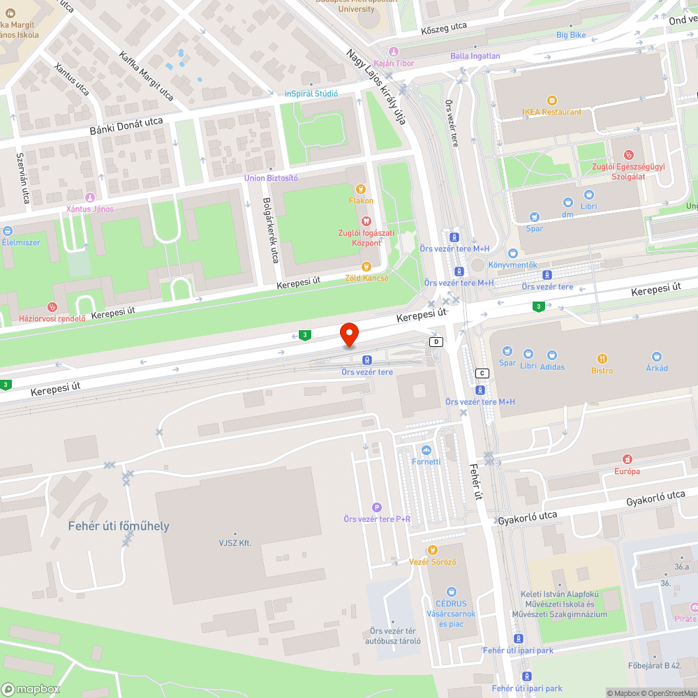 Kirakatrendezőt felveszünk! bejelentés helye