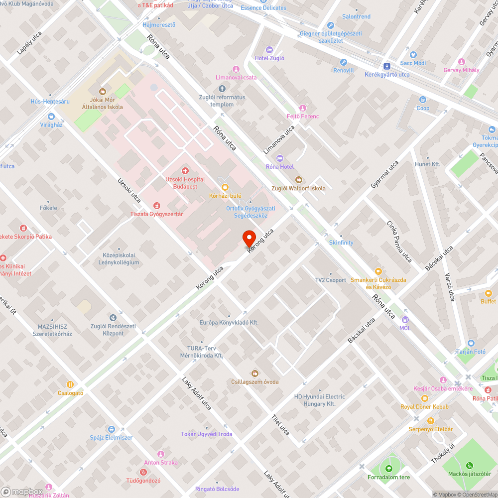 kiszáradt fa bejelentés helye