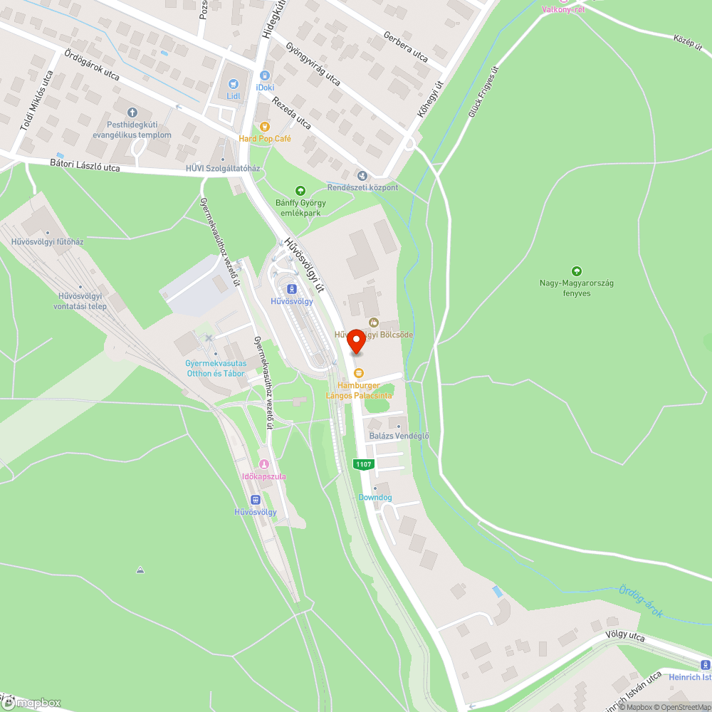 Eltömődött csatornalefolyó bejelentés helye