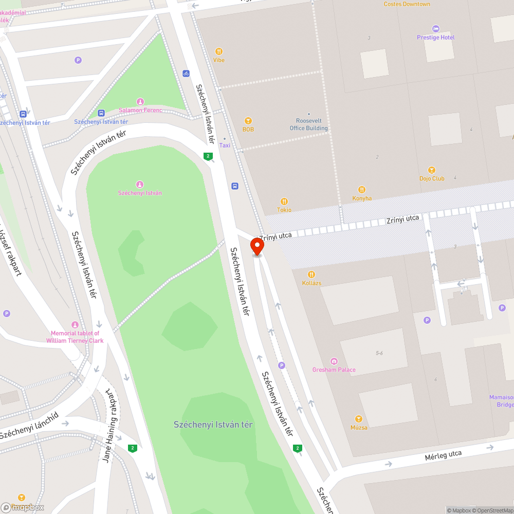 elfordult táblák - Széchenyi tér - Gresham-palota bejelentés helye