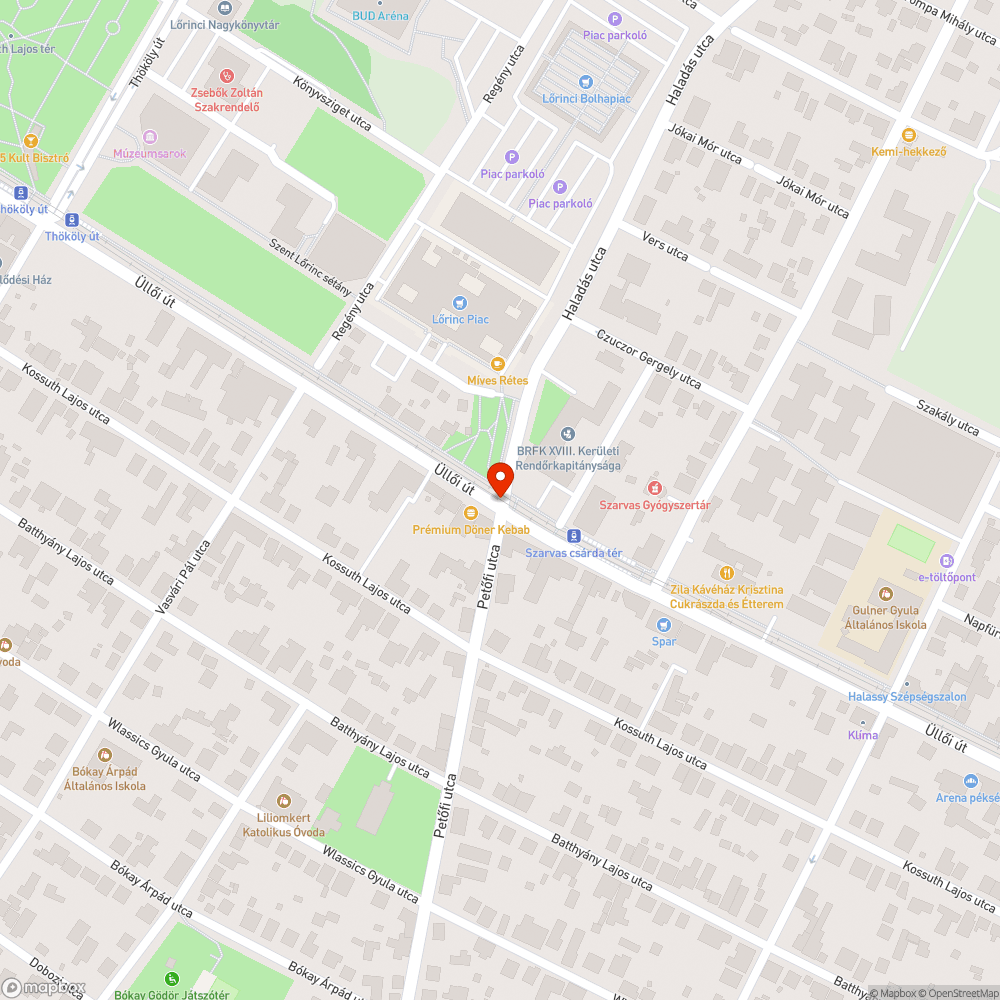 Jelzőlámpa bejelentés helye