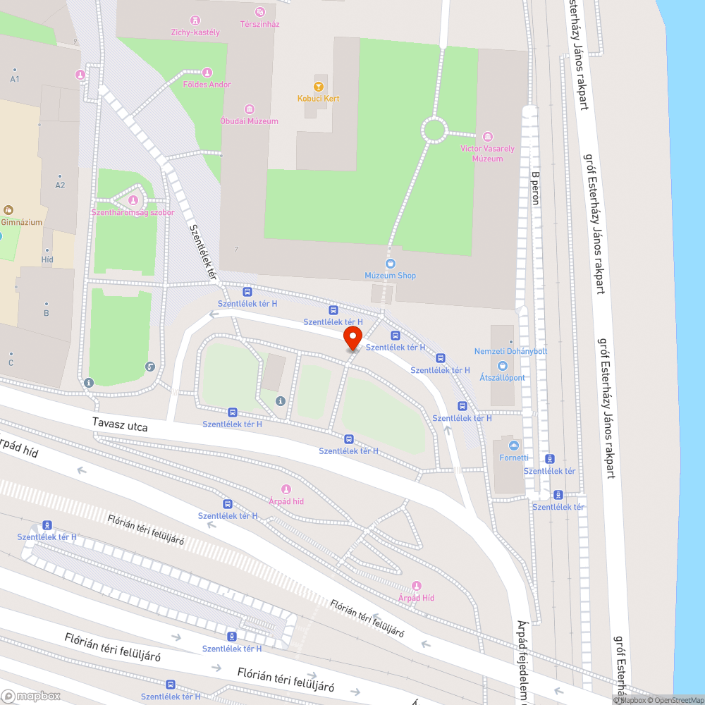 Graffitik, plusz kiégett neonok bejelentés helye