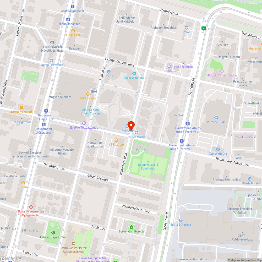 Üvegszilánkok bejelentés helye