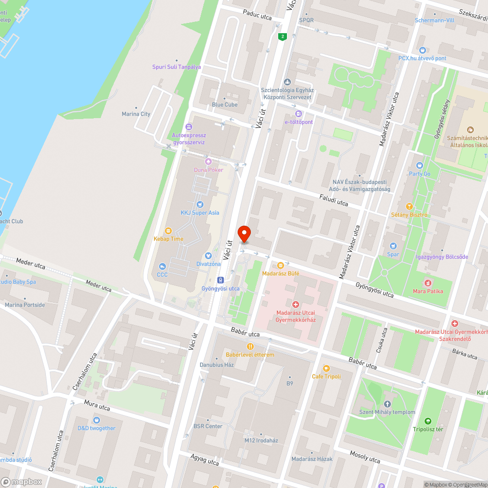 Megrongált telefonfülke bejelentés helye