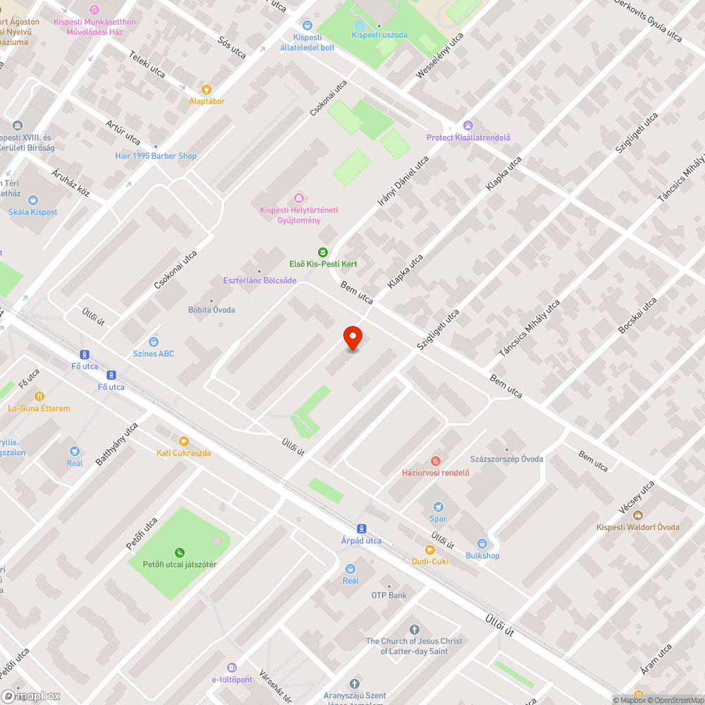 Elhagyott személygépkocsi bejelentés helye