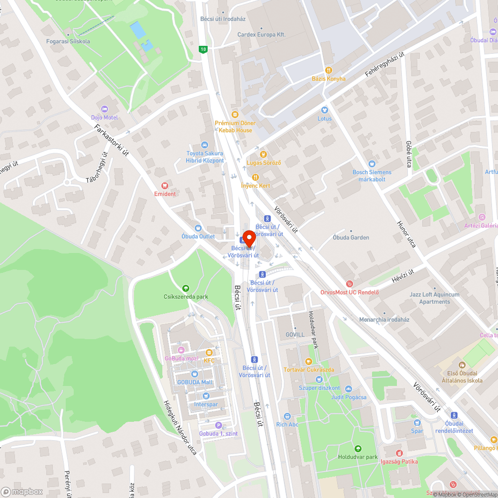 Nem üzemelő kijelző bejelentés helye