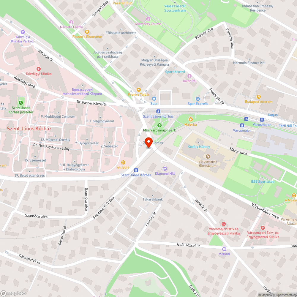 kátyútenger és nagy mélyedések bejelentés helye