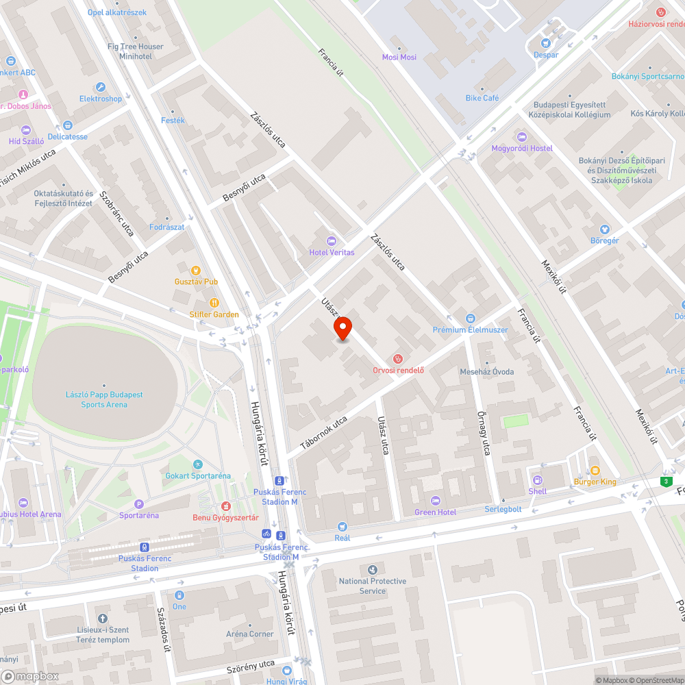 Embermagas gaztenger bejelentés helye