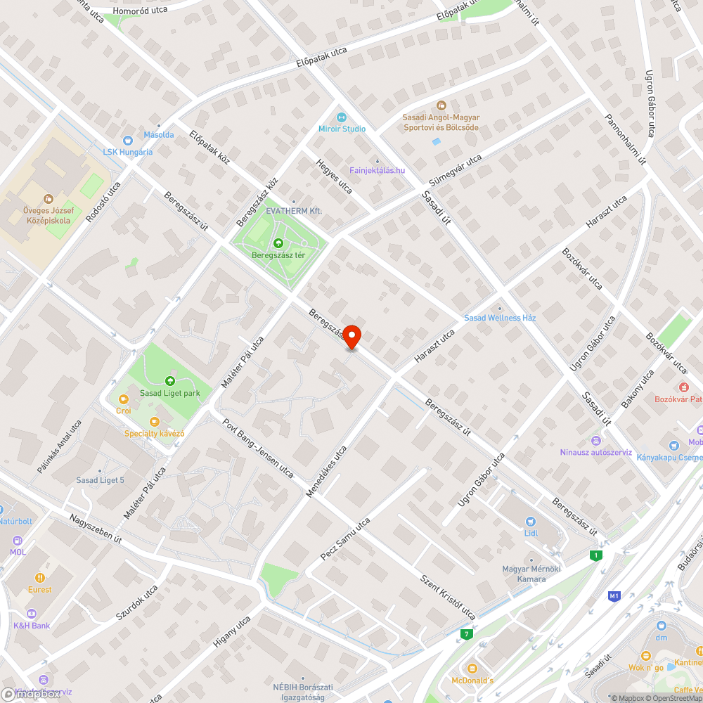 Beregszász út 6/a közvilágítás nem működik bejelentés helye