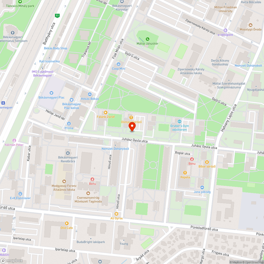 Kiégett lámpa bejelentés helye