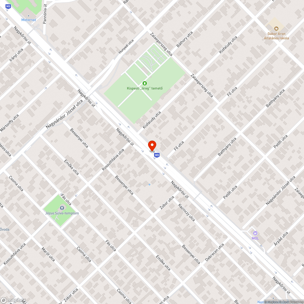 Sötét lámpa bejelentés helye