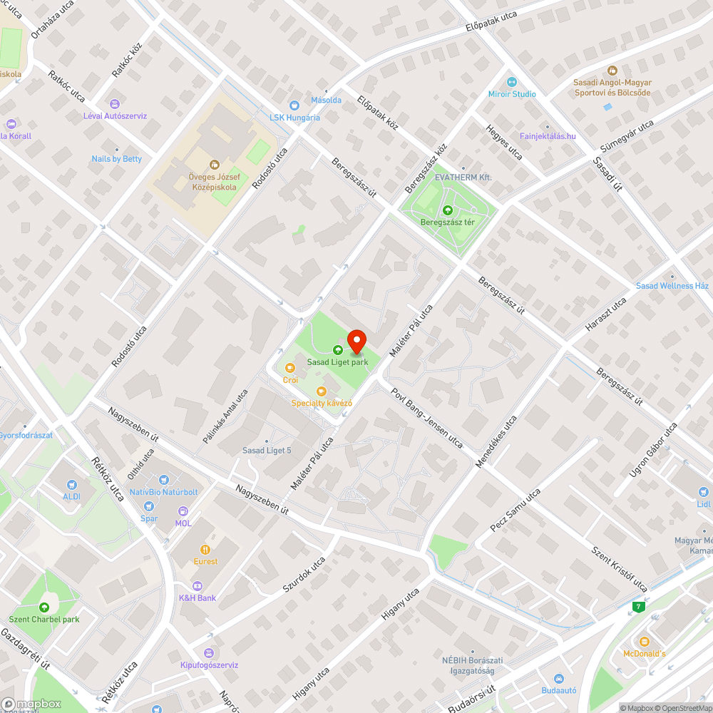 Használhatatlan park bejelentés helye