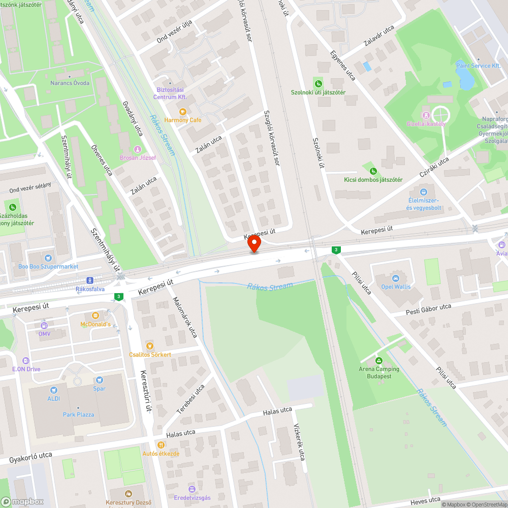 Nem működő közvilágítás bejelentés helye