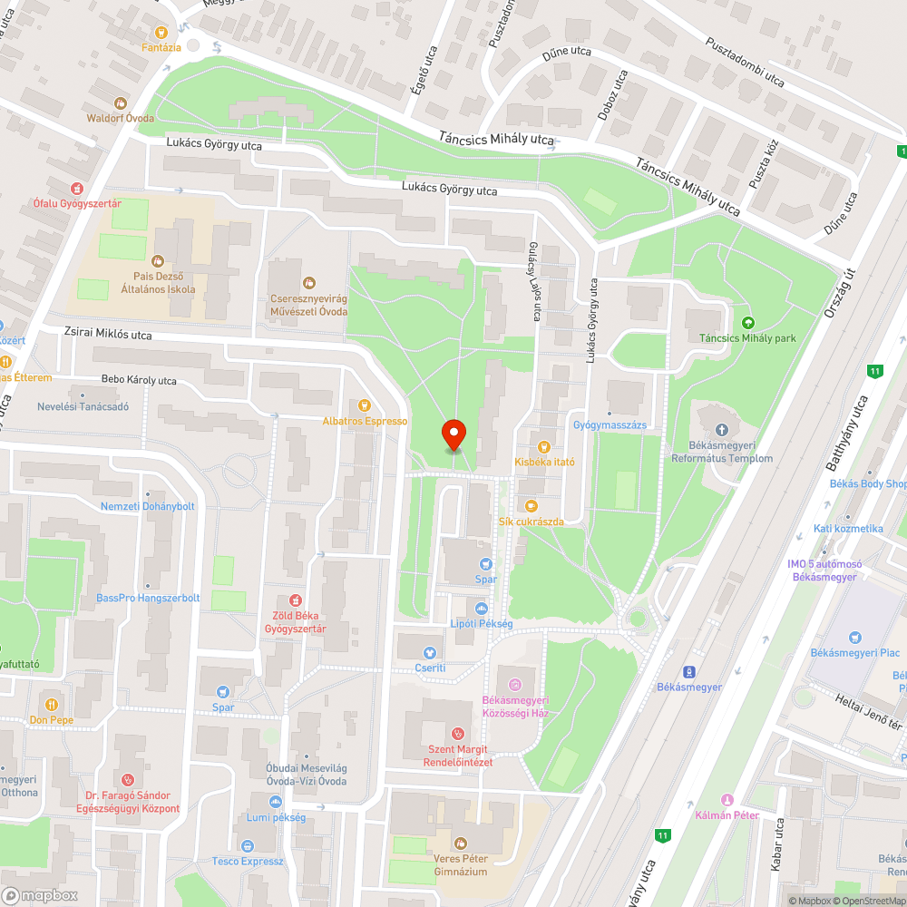 Leszakadt kapu bejelentés helye