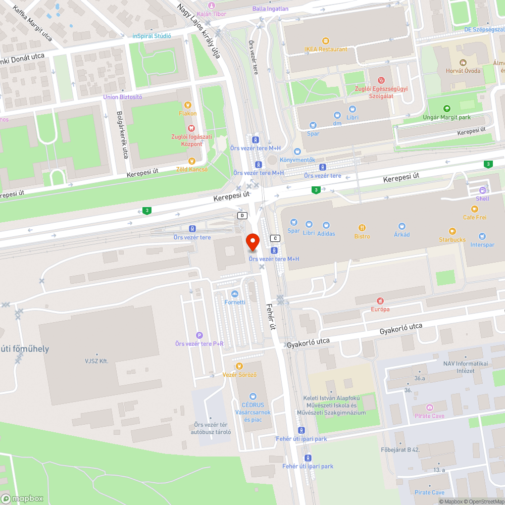 Szilánkok bejelentés helye