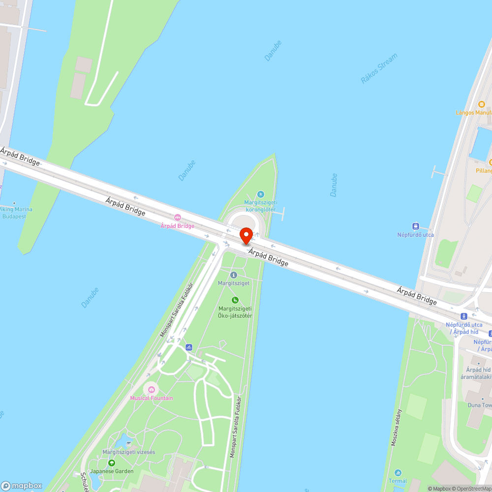 Árpád híd aluljáró lejárat korlát burkolat kiesett bejelentés helye