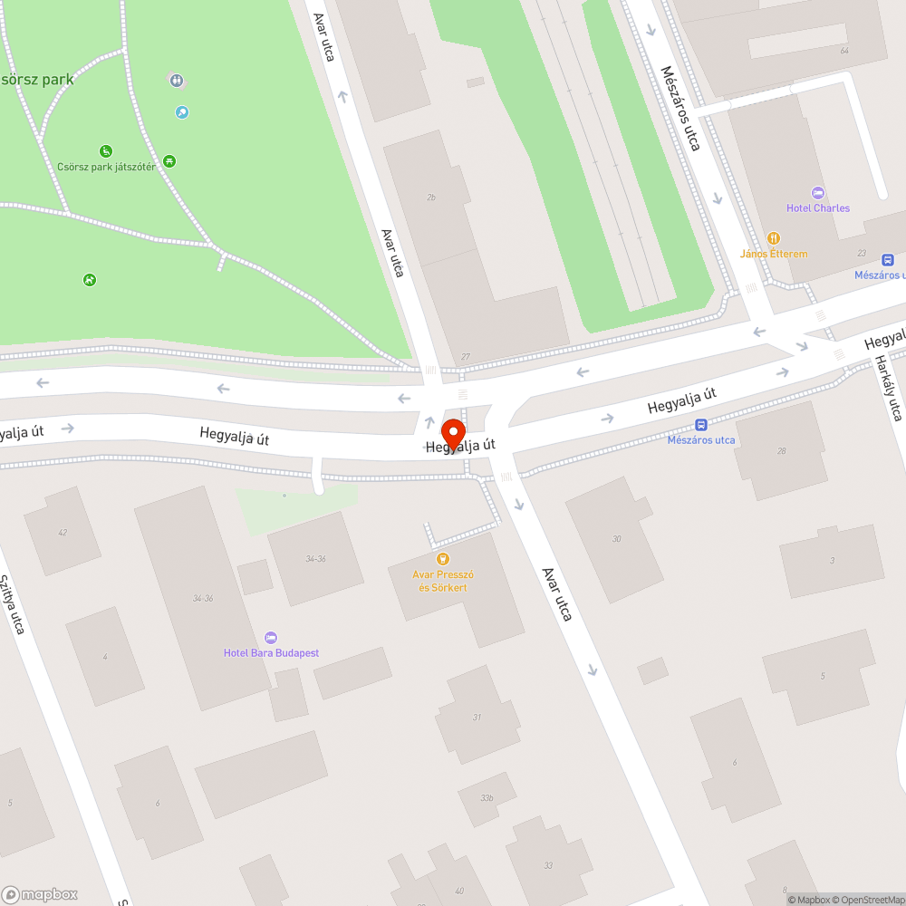 Hiányzó fényterelő bejelentés helye