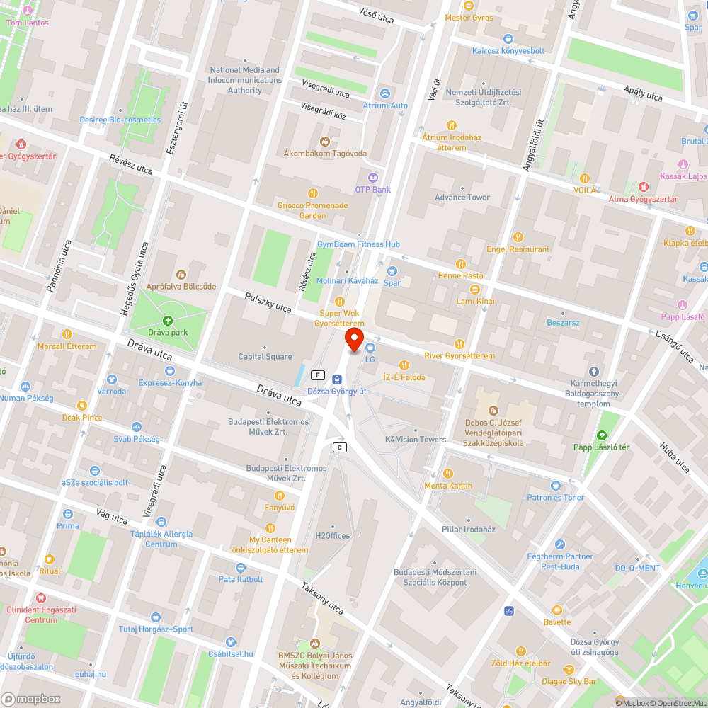 Váci út 33. oszlop és BKK megálló táblája összefirkálva bejelentés helye