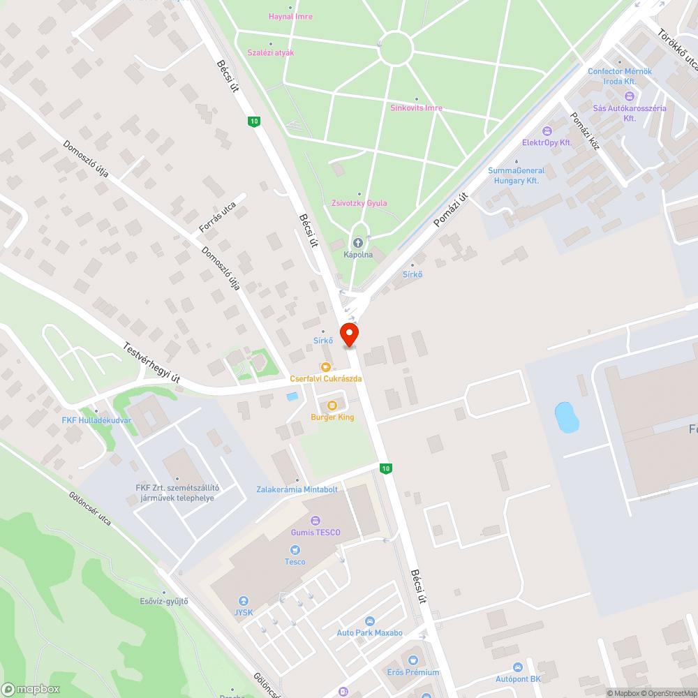 Felfestések elkopása bejelentés helye