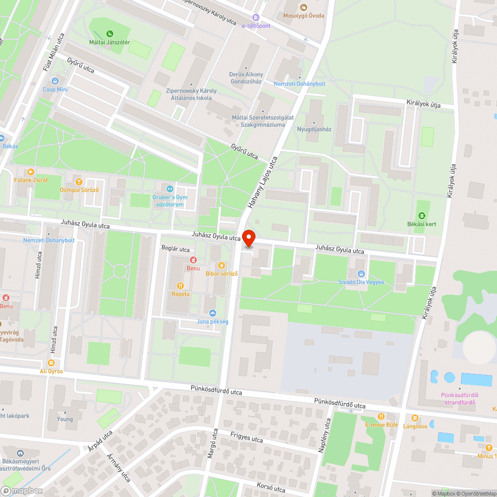 Szétesett kövek bejelentés helye