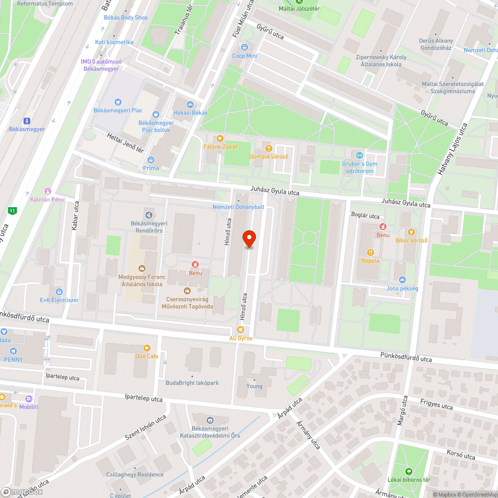 Kátyúk a parkolóban bejelentés helye