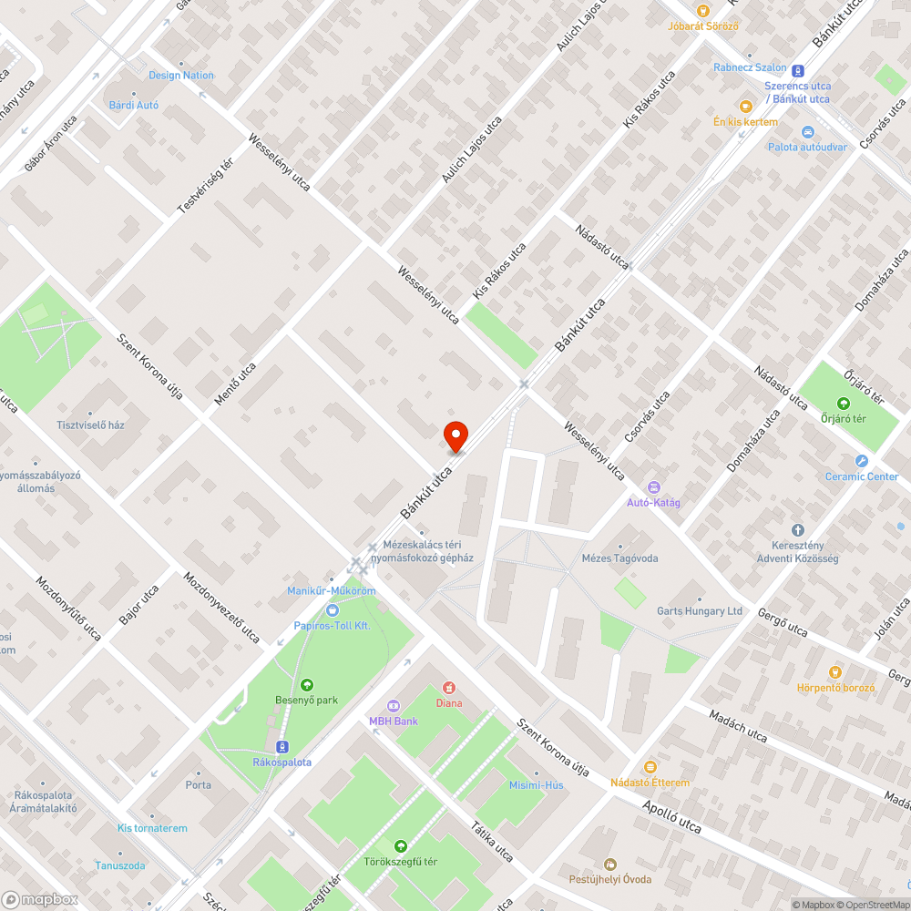 Roncs F Astra bejelentés helye