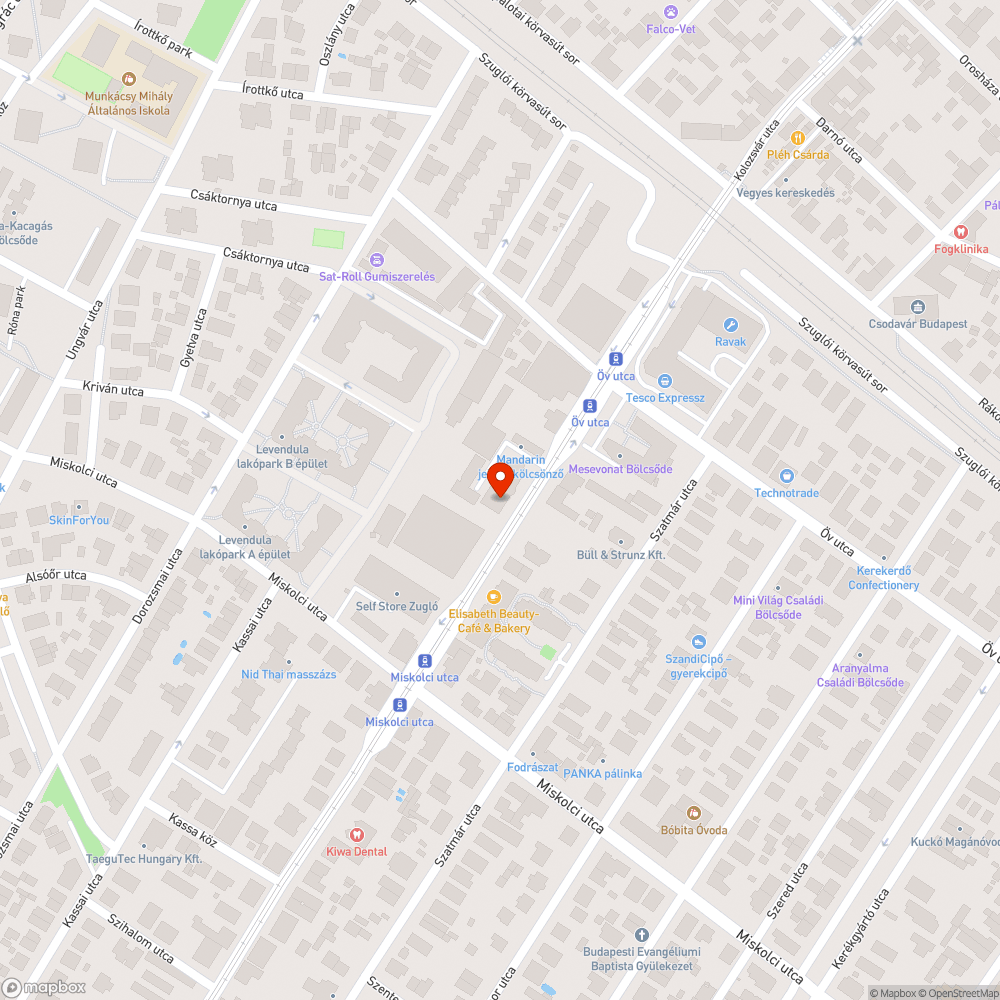 Elhagyott roncs bejelentés helye