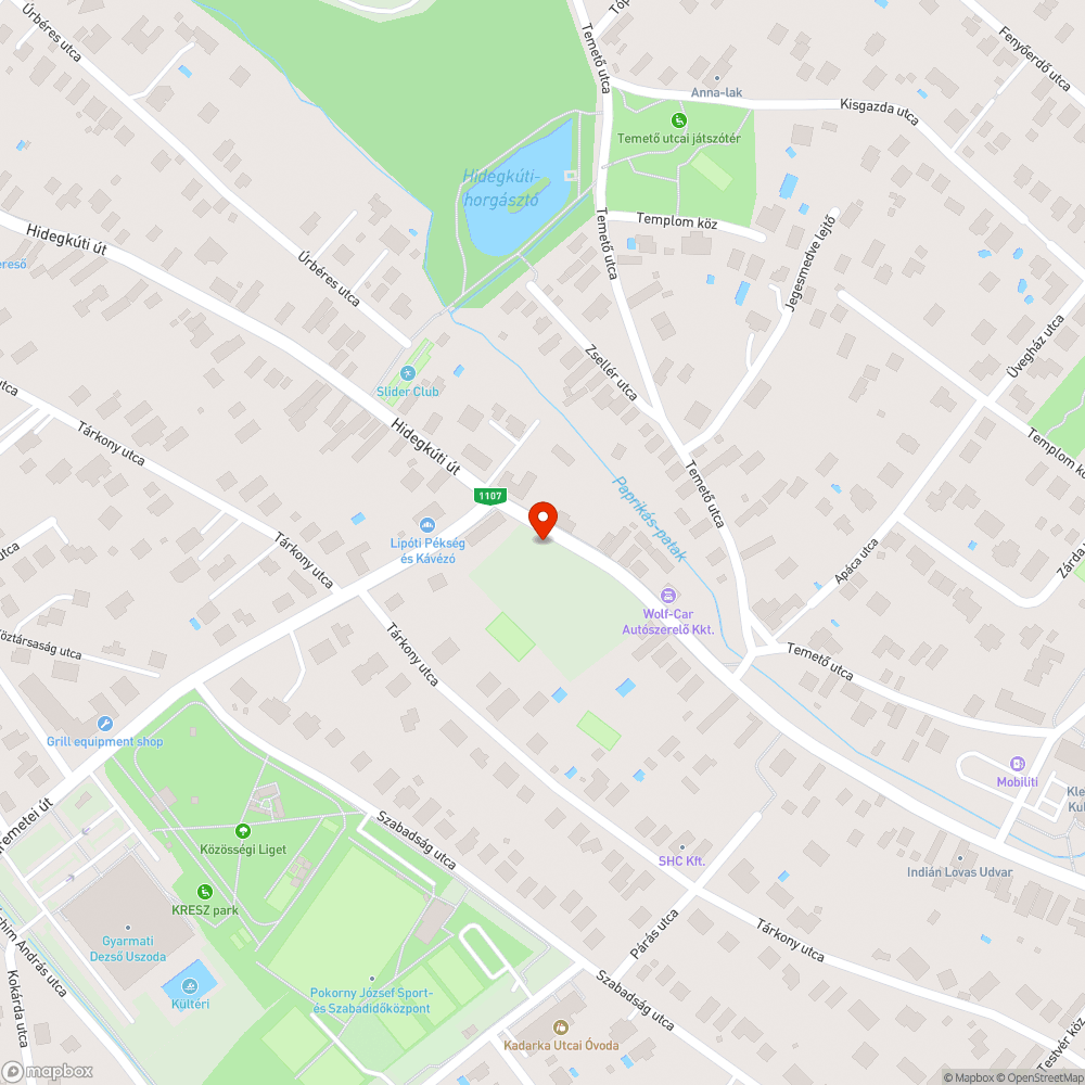 Buszmegálló üvege betört bejelentés helye