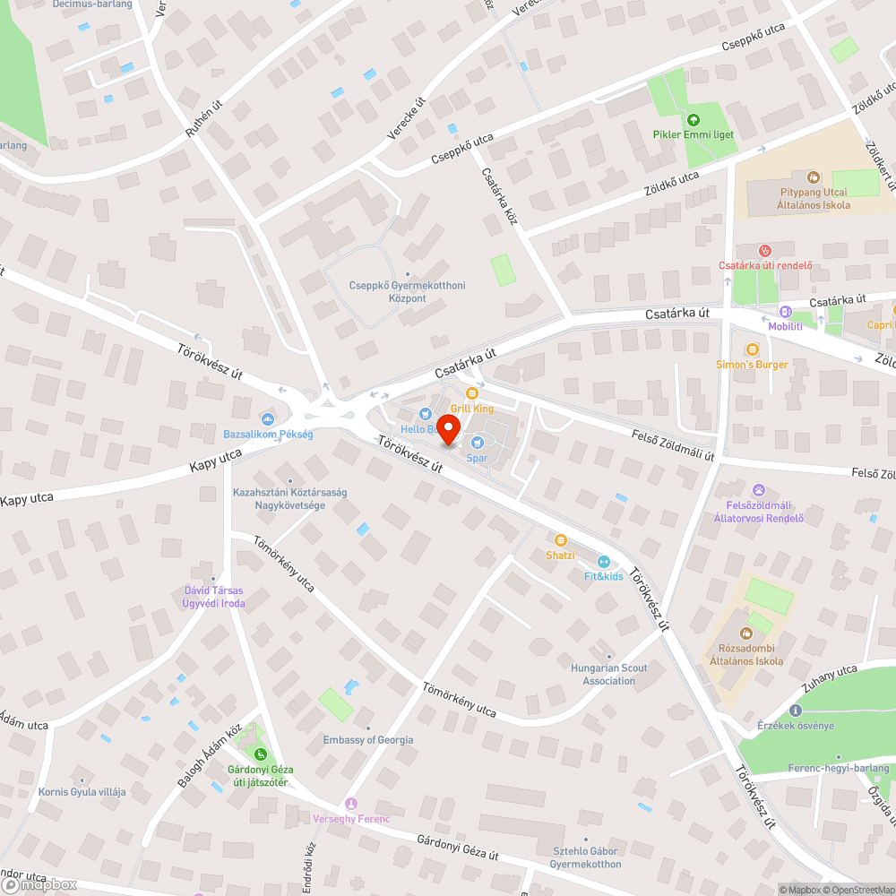 Balesetveszélyes parkolás a Törökvész úton bejelentés helye