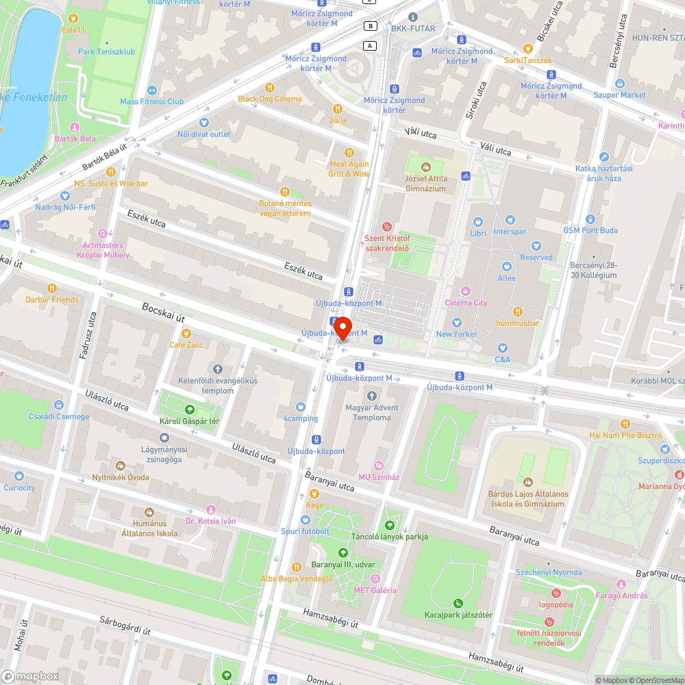 Galambok a zebra fölött bejelentés helye