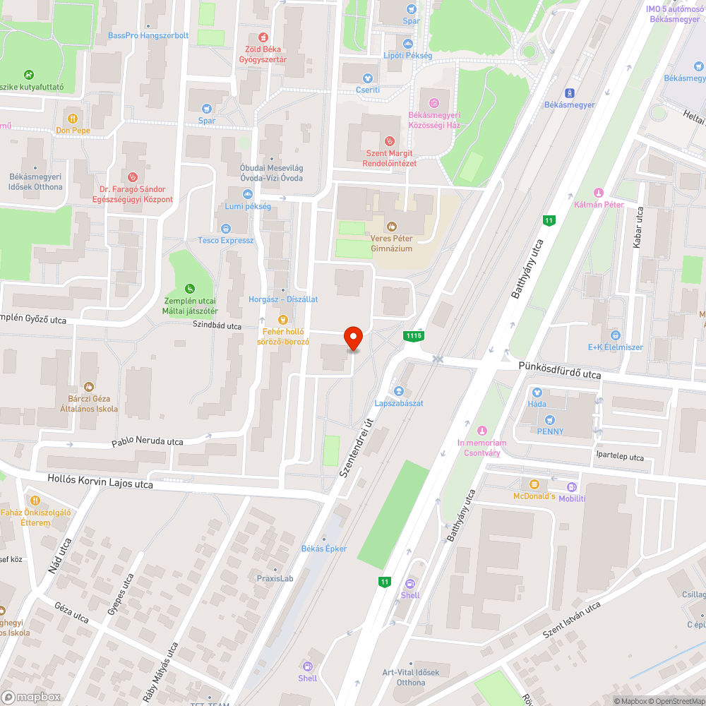 Rossz állapotú zöldterület bejelentés helye