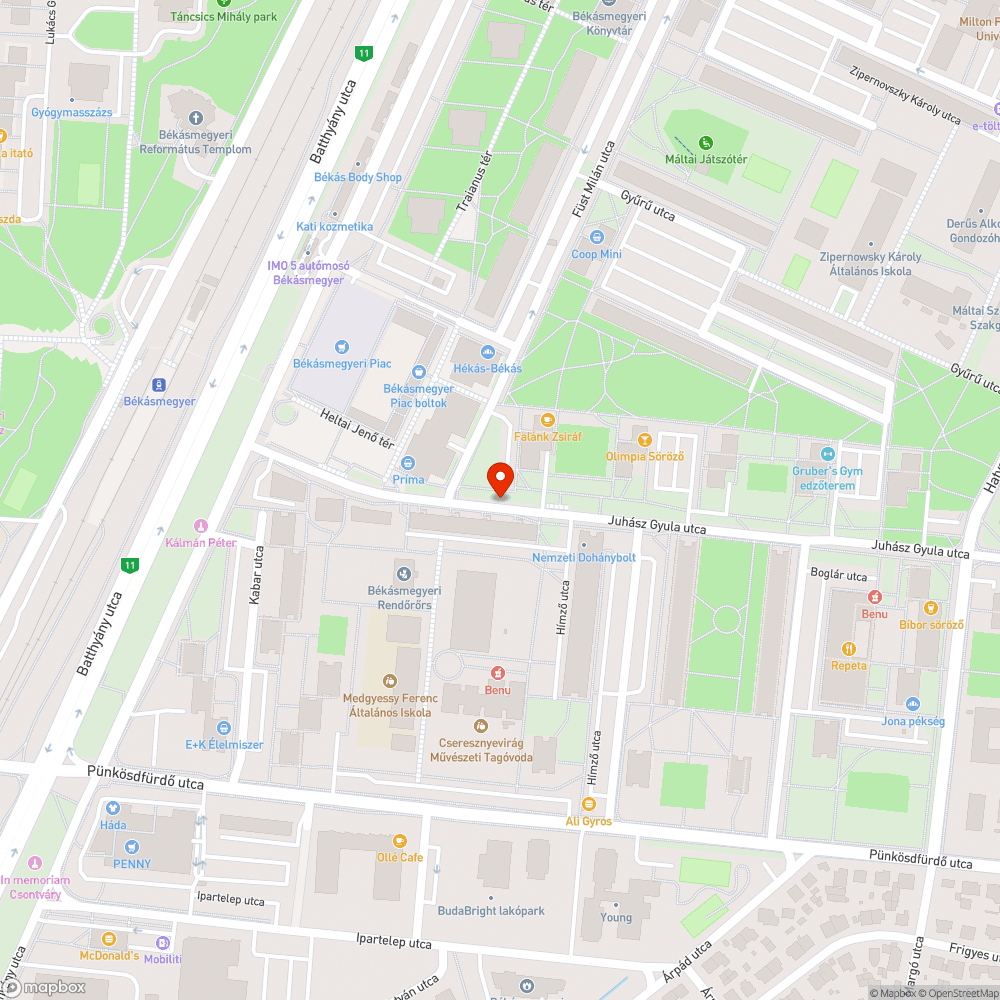 Hamarosan kidől bejelentés helye