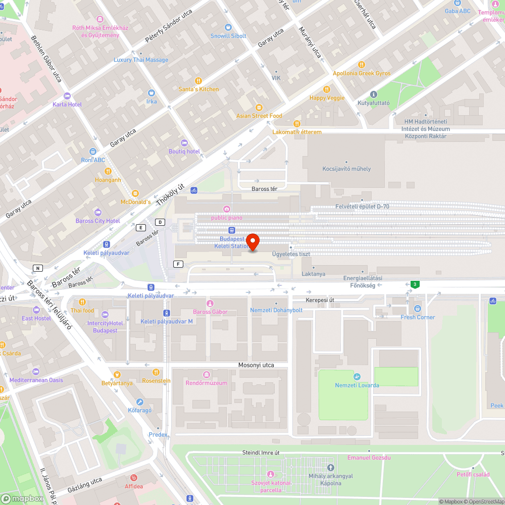 Megdőlt poller bejelentés helye