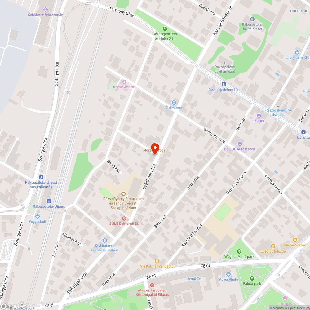 Kidőlt tábla és fa bejelentés helye