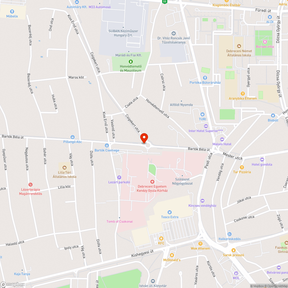 Nem világít bejelentés helye