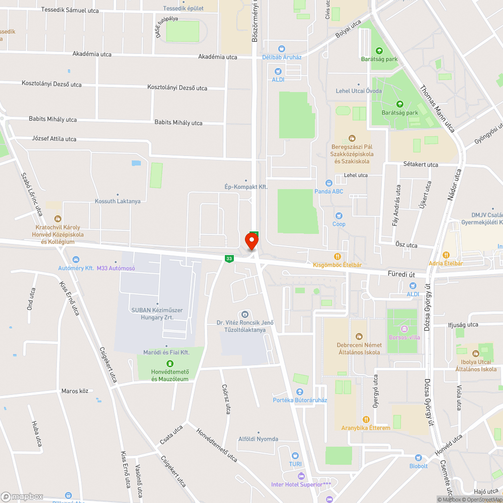 Nem világít bejelentés helye