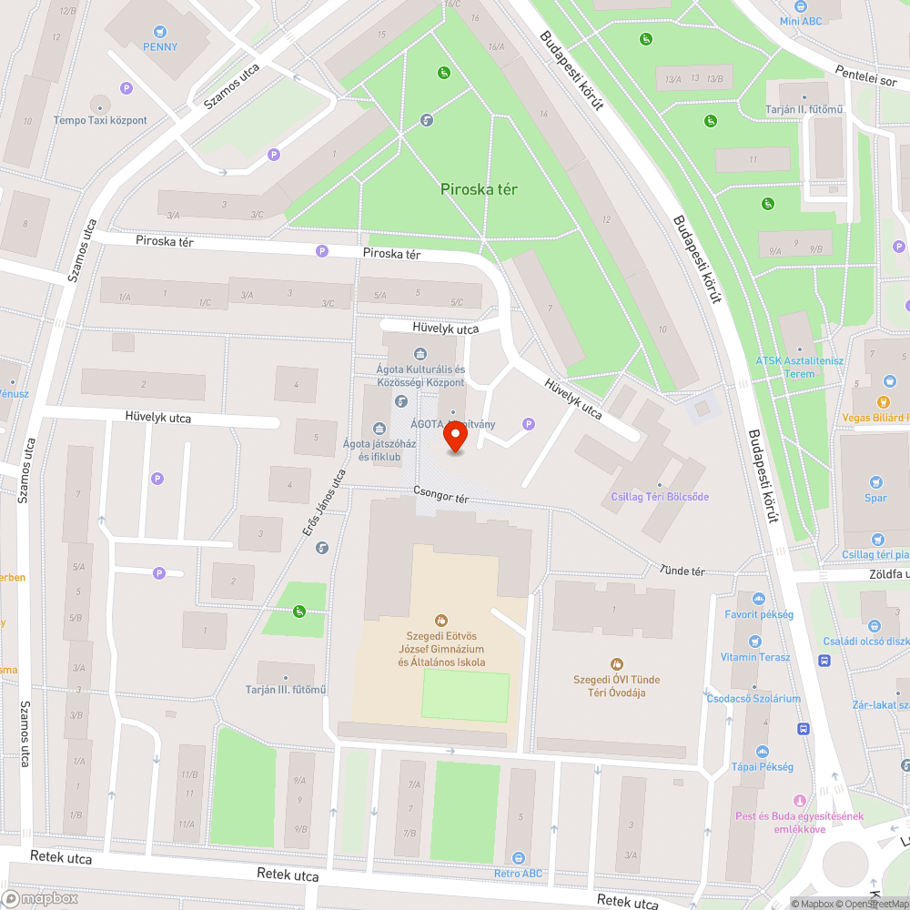 Nem világít a lámpa - Csongor tér bejelentés helye