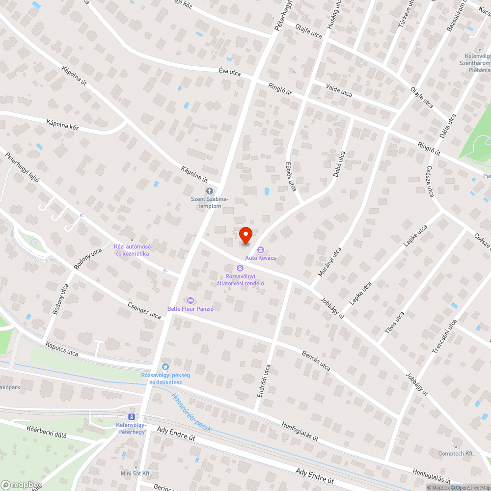 Lesüllyedt úttest bejelentés helye