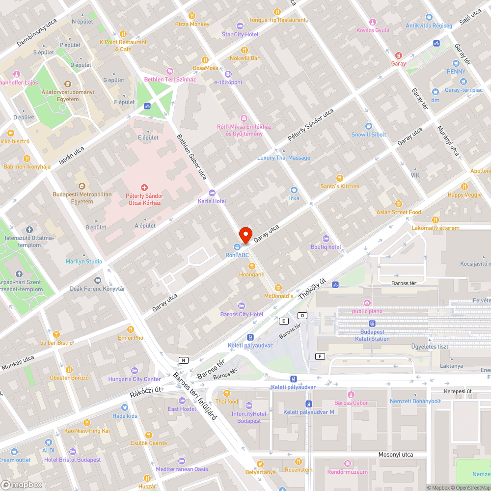 Kötelező haladási irány bejelentés helye