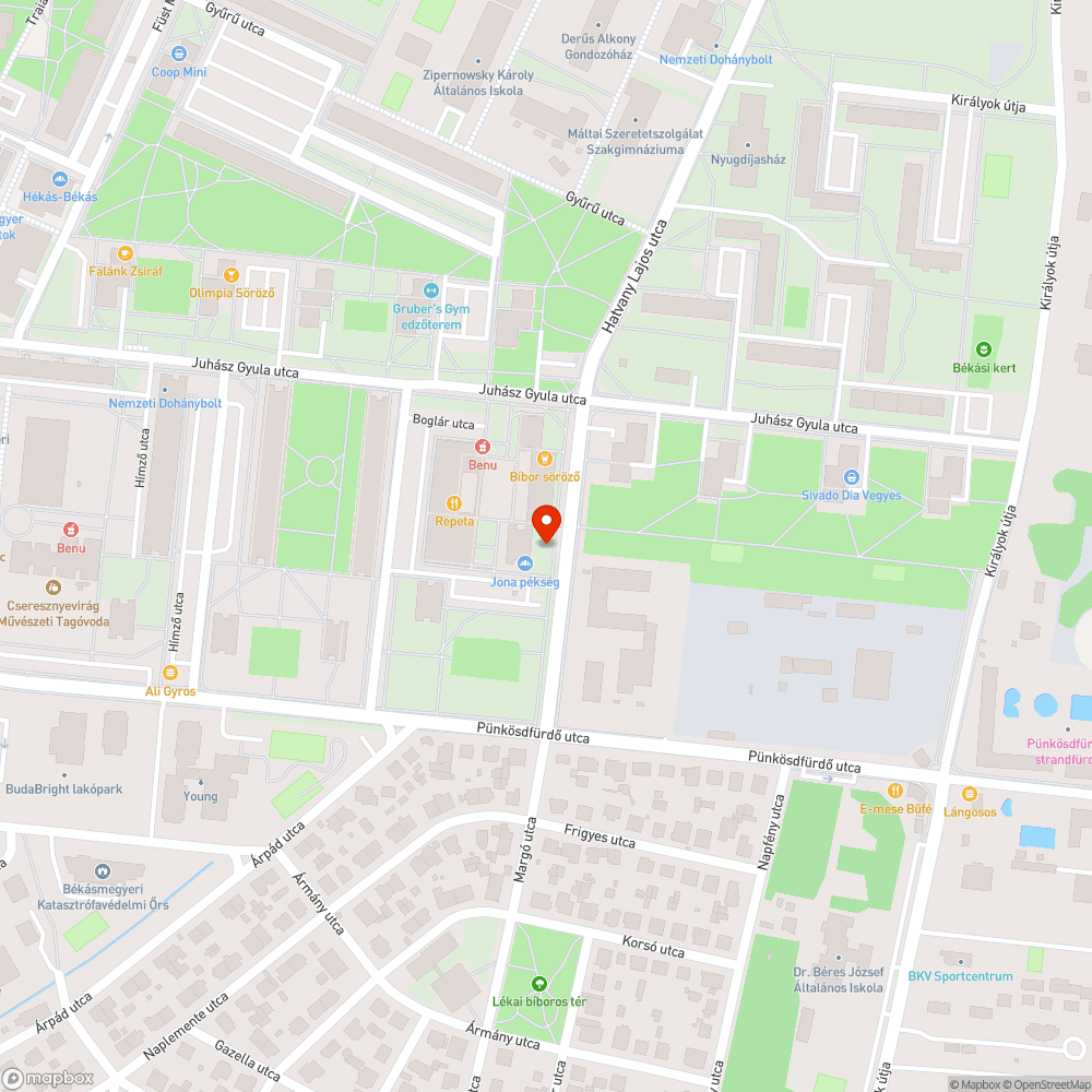 Leparkolt járda bejelentés helye