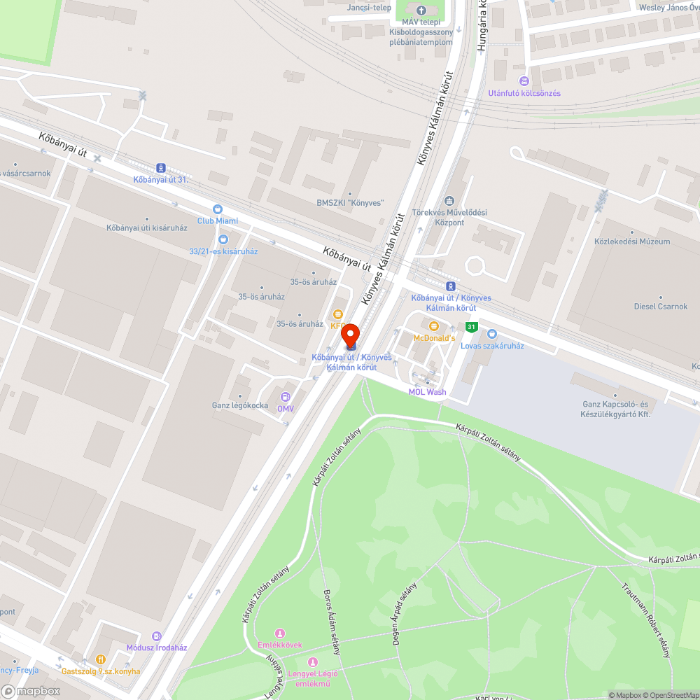 Graffitis szekrény, tábla bejelentés helye