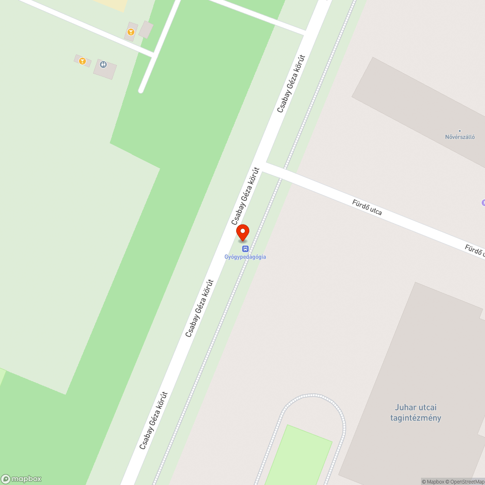 Sérült pad bejelentés helye