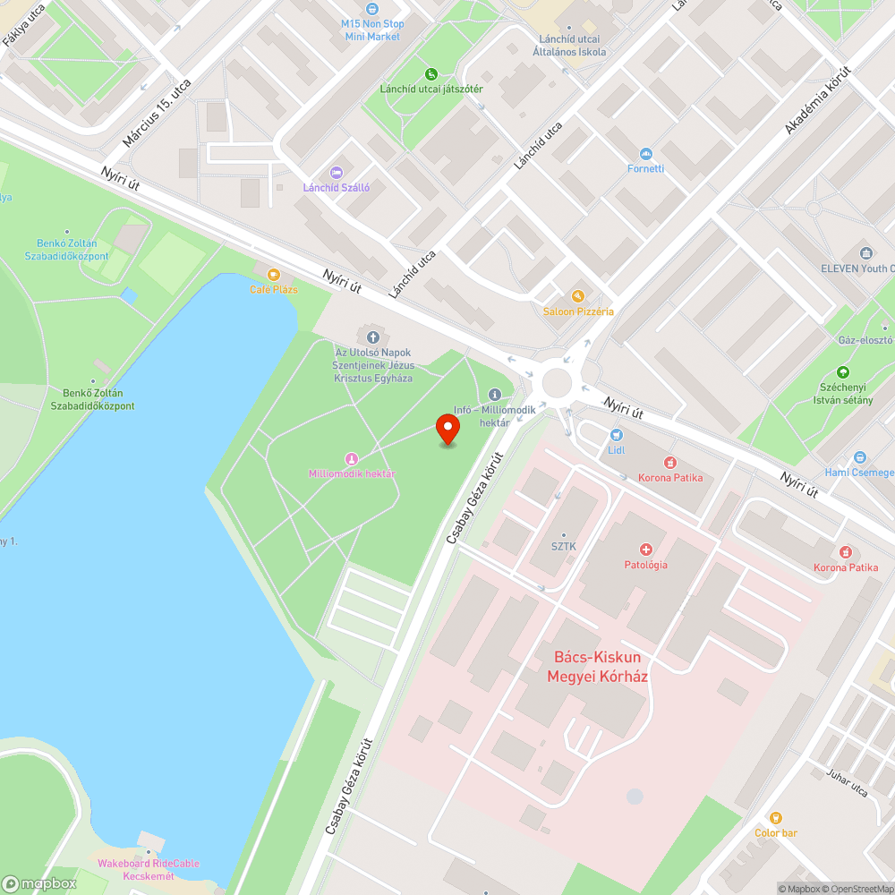 Graffitis tábla és sérült pad bejelentés helye