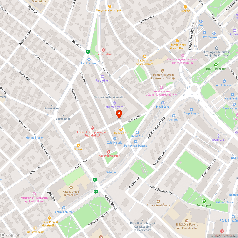 Törött keret bejelentés helye