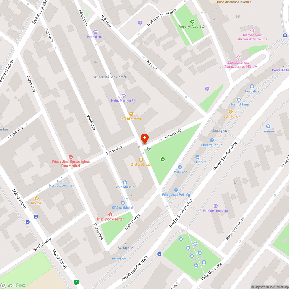 Eltömődött víznyelő bejelentés helye